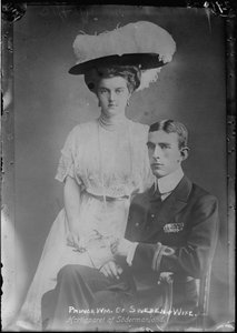 La grande duchesse Marie Pavlovna Romanova (1890-1958) et le prince Guillaume de Suede (1884-1965) - Grand Duchess Maria Pavlovna and Prince Wilhelm, Duke of Soedermanland - Anonymous.写真、1910年頃。個人蔵 作： Anonymous Anonymous
