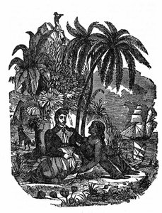 マダガスカル島の海賊たちの生活。1837年の "The pirate own book "のエングレーヴィング。