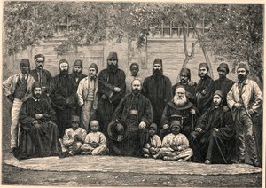 Monsignor Daniel Comboni（1831-1881）と宣教師たちは、1月26日にカイロからハルツームに向けて出発した。 作： Anonymous Anonymous