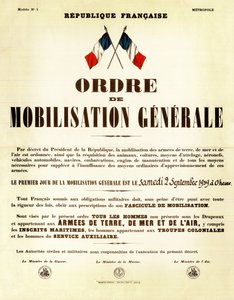 フランスにおける動員令 9月02日 作： Anonymous Anonymous