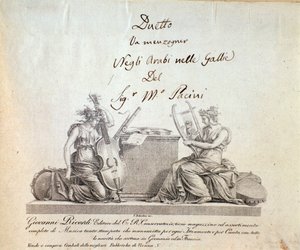 オペラ・セリア「Gli arabi delle gallie」（G Pacini作）のページ。