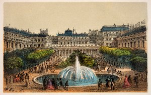 1874年のパリ。王宮の庭園、個人蔵 作： Anonymous Anonymous