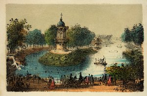 1874年パリ：ブローニュの森、個人蔵 作： Anonymous Anonymous