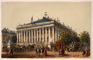 1874年のパリ。ラ・ブルス、プライベート・コレクション 作： Anonymous Anonymous