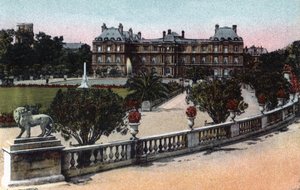 パリ：パレとリュクサンブール公園。1920年、パリ市の「芸術アルバム」に掲載された写真。個人蔵。 作： Anonymous Anonymous