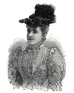 イタリアの歌手、アデリーナ・パティ（1843-1919）の肖像。Le Petro Parisien "に掲載された版画。 作： Anonymous Anonymous
