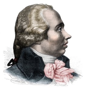Adrien-Marie Legendre (1752-1833) フランスの数学者の肖像（リトグラフ） - Adrien Marie Legendre, French mathematician (1752-1833) の肖像 - Alphonse de Lamartine (1790-1869) の "Histoire des Girondins" のエングレービング 1865-1866 - 個人蔵 作： Anonymous Anonymous