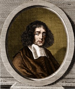 オランダの哲学者、バルーク・スピノザ（1632-1677）の肖像。 作： Anonymous Anonymous