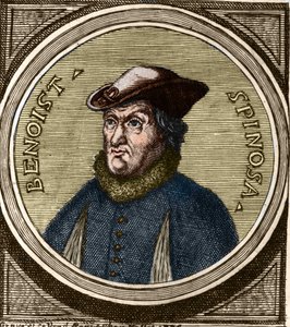 バルーク・スピノザ（1632-1677）は、オランダの哲学者で、Bento de Espinosa、Benedictus de Spinoza、Benoit de Spinozaとも呼ばれています。17世紀のエングレーヴィング 作： Anonymous Anonymous