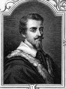 イタリアの画家、カミッロ・プロカッチーニ（1551-1629）の肖像。1859年、アルマンドーによる「ヨーロッパの画廊-イタリア」に掲載された版画。個人蔵。 作： Anonymous Anonymous