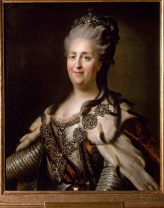 ロシアのエカテリーナ2世（エカテリーナ大帝）の肖像 作： Anonymous Anonymous