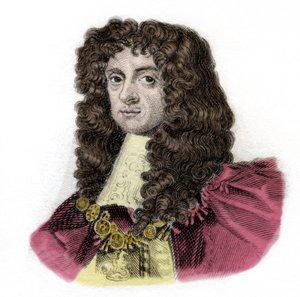 チャールズ2世（1630-1685）イングランド王の肖像 19世紀のエングレーヴィング。ミラネーゼ 作： Anonymous Anonymous