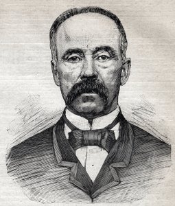 スコットランド出身のイギリス人植物学者、チャールズ・ムーア（1820-1905）の肖像。1893年「Le Petit Parisien」に掲載されたエングレーヴィング。 作： Anonymous Anonymous