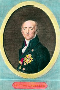 フランスの博物学者エティエンヌ・ドゥ・ラ・ヴィル（ラスペード伯爵）（1756-1825）の肖像。アノニマス・エングレーヴィング 作： Anonymous Anonymous