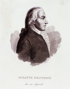 フランチェスコ・デュランテ（1684-1755）イタリアの作曲家の肖像 絵画の後。19世紀ミラノの個人コレクション 作： Anonymous Anonymous