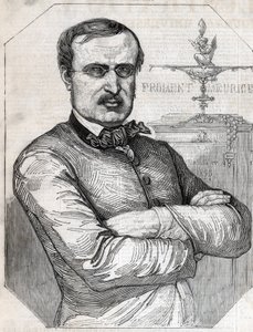 Francois-Desire Froment-Meurice（フランソワ・デジール フロマン・ムーリス）（1802-1855）のフランスの金魚の肖像。1855年のエングレーヴィング。個人蔵。 作： Anonymous Anonymous