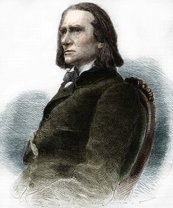ハンガリーのピアニスト・作曲家、フランツ・リスト（1811～1886）の肖像。 作： Anonymous Anonymous