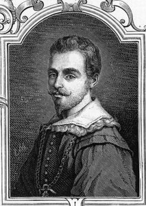 イタリアの画家、ジュリオ・チェーザレ・プロカッチーニ（1574-1625）の肖像。1859年、アルマンゴーの「ヨーロッパの画廊-イタリア」に掲載された版画。個人蔵。 作： Anonymous Anonymous