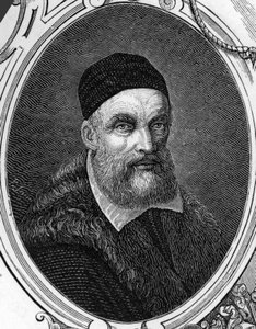 イタリアの画家、ヤコポまたはジャコモ・バッサーノ（1518-1592）の肖像。1859年、アルマンゴーによる「ヨーロッパの画廊-イタリア」に掲載された版画。個人蔵。 作： Anonymous Anonymous