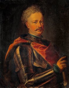 ジョン3世ソビエスキー（1629-1696）ポーランド王の肖像 無名の絵画。17世紀 日0.81×0.64m 作： Anonymous Anonymous