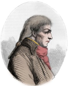 Joseph Le Bon (1765-95) フランスの政治家の肖像 - Guislain Francois Joseph Le Bon (1765-1795) フランスの革命家の肖像 - Dupray de La Maherie著「赤い本-フランスにおけるエシャドーの歴史」の1863年のエングレーヴィング - 個人蔵