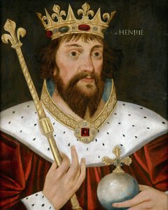 イングランド王ヘンリー1世（Henri I Beauclerc）（1068-1135）の肖像、匿名。木に油彩、57x47個人蔵