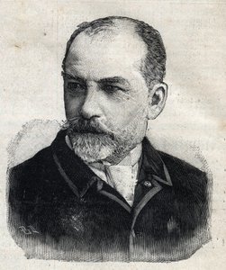 レオン・ボナ（1833-1922）の肖像。当時、フランス芸術家協会会長だったフランス人画家。Le Peute Parisien "に掲載されたエングレーヴィング 作： Anonymous Anonymous