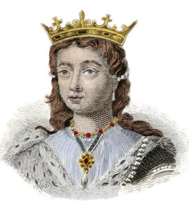 イングランド女王マルガリータ・オブ・アンジュー（1429-1482）の肖像 19世紀のエングレーヴィング。ミラネーゼ 作： Anonymous Anonymous