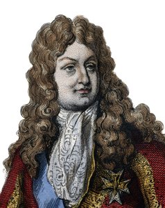 フランス王室の一員であり、1715年から1723年まで王国の摂政を務めたオルレアン公フィリップ2世（1674-1723）の肖像画。 作： Anonymous Anonymous