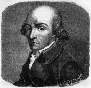 フランスの政治家Pierre Florent (Pierre-Florent) Louvet, dit Louvet de la Somme (1757-1818) の肖像 - Alphonse de Lamartine (1790-1869) による「ジロンダンの歴史」のエングレーヴィング 1865-1866 - 個人蔵 作： Anonymous Anonymous