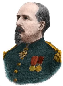 Pierre Philippe Denfert Rochereau (Denfert-Rochereau) (1823-1878) フランスの大佐の肖像。