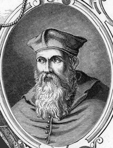 Sebastiano Luciani dit Sebastiano del Piombo (1485-1547) イタリアの画家の肖像。1859年、アルマンドーの「ヨーロッパの画廊-イタリア」に掲載された版画。個人蔵。 作： Anonymous Anonymous