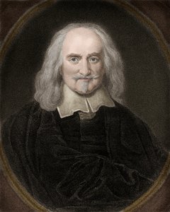 Thomas Hobbes (1588-1679) イギリスの哲学者の肖像 - Thomas Hobbes 1588-1679 イギリスの哲学者、政治理論家