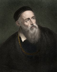 ティツィアーノ（1490-1576）の肖像」、ティツィアーノ・ヴェチェッリオ（ヴェネチア出身の画家 作： Anonymous Anonymous