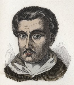 ドミナントの修道士で哲学者のTommaso Campanella (1568-1639)の肖像。エングレーヴィング。個人蔵 作： Anonymous Anonymous