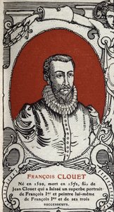 フランス人画家フランソワ・クルエ（1510-1572）の肖像 1914年のエングレーヴィング。 作： Anonymous Anonymous