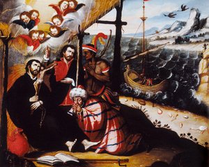 「聖フランソワ ザビエル (1506-1552)、イエズス会宣教師、イエスの会社の共同創設者、ミッションの守護者」の代表画。 作： Anonymous Anonymous
