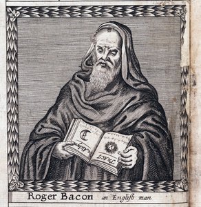 ロジャー ベーコン (1214-1294)、愛称ミラビリス博士 (立派な博士) - 匿名の作品、彫刻 作： Anonymous Anonymous