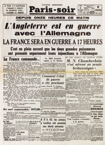 第二次世界大戦 (1939-1945) - World War II (WWII or WW2):9月4日パリの夜 作： Anonymous Anonymous