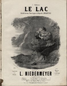 Le Lac "の楽譜 Meditation Poetique De Alphonse de Lamartine, Musique De Abraham, Louis Niedermeyer Private Collectionです。