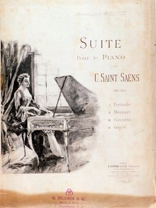 カミーユ・サン＝サーンスのピアノのための組曲（作品90）の楽譜 作： Anonymous Anonymous