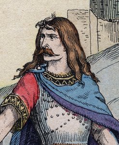 ガリアの首長Vercingetorix (前72-46) - エングレービング 作： Anonymous Anonymous