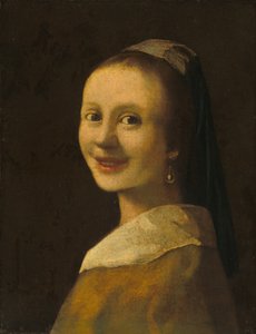笑顔の少女、1925年頃（キャンバスに油彩） 作： Anonymous Anonymous