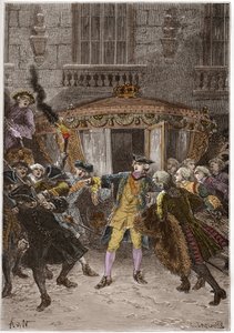 ダミアンの攻撃（1757年1月） - （ロベール＝フランソワ・ダミエ 作： Anonymous Anonymous