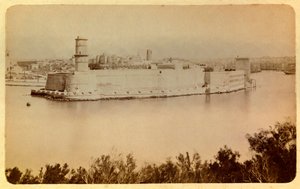 1885-1890年頃のマルセイユの街とその周辺。サン・ジャン要塞、ファロからの眺め、個人蔵 作： Anonymous Anonymous