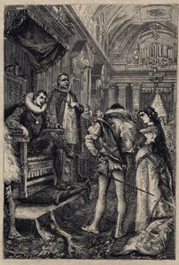 ロドリゴ・ボルジアの家でのジュリア・ファルネーゼとオルシーノ・オルシーニの結婚（1489年） - オスカー・ピオの「ルクレツィア・ボルジア」からの抜粋 - 1883年