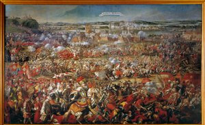 1683年のオスマン帝国によるウィーン包囲戦 匿名の絵画。17世紀のウィーン。Kunsthistorische Museum 作： Anonymous Anonymous