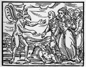 子供を悪魔に差し出す魔術師たち - 魔女とその悪、そしてその救済について書かれた「コンペンディウム・マレフィカルム」 フランチェスコ・マリア・グアッツォまたはグアッチョまたはグアッチス（15? 作： Anonymous Anonymous