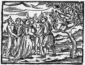 ヴァイオリンの音に合わせて踊る安息日の魔女たち - 魔女とその悪とその救済についての情報をまとめた「悪霊の大要」 フランチェスコ・マリア・グアッツォまたはグアッチョまたはグアッチウス（15 作： Anonymous Anonymous