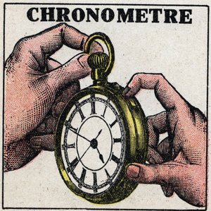 時間：クロノメーター。1925年の匿名のイラスト。個人蔵。